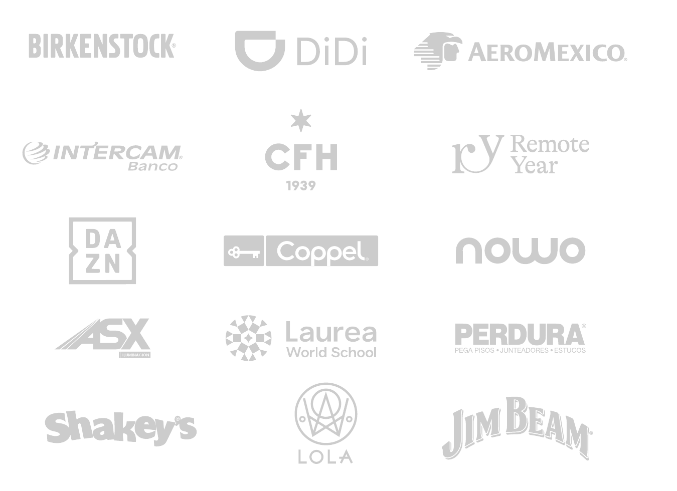 Marcas con las que he trabajado
